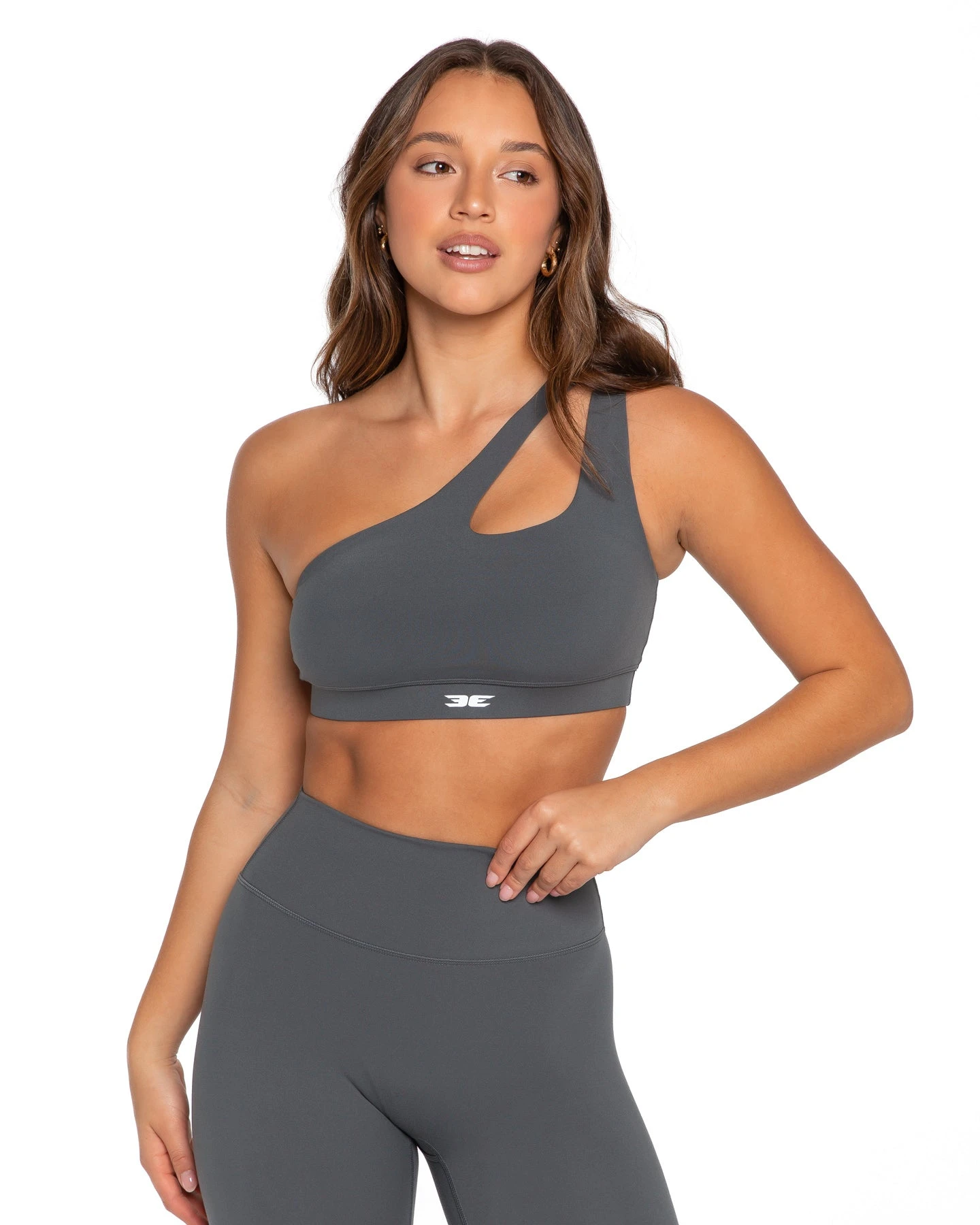 Elite Eleven Asymmetric Bra - Cloud Grey