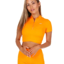 Elite Eleven Aura Zip Tee - Bright Orange