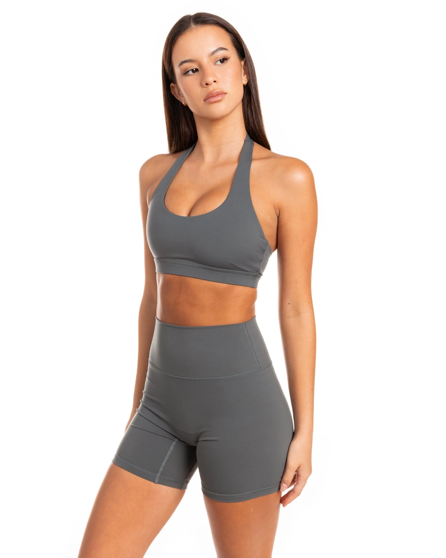 Elite Eleven Halter Bra - Cloud Grey - Image 5
