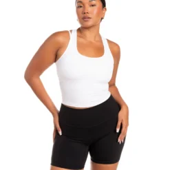 Elite Eleven Aura Racer Tank - White