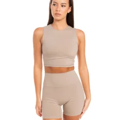 Elite Eleven Aura Boxy Tank - Vintage Khaki