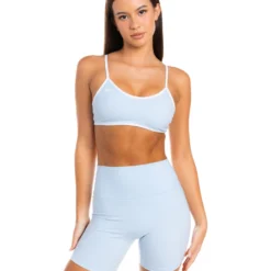 Elite Eleven Micro Contrast Bra - Sky Blue
