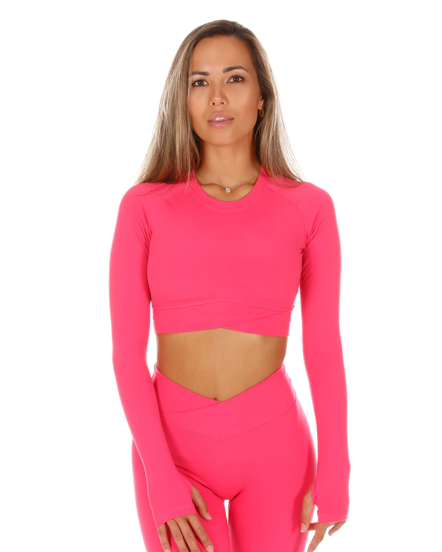 Elite Eleven Cross Over Long Sleeve - Pink - Image 2