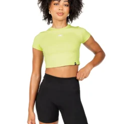 Elite Eleven Elite Crop Tee - Lime