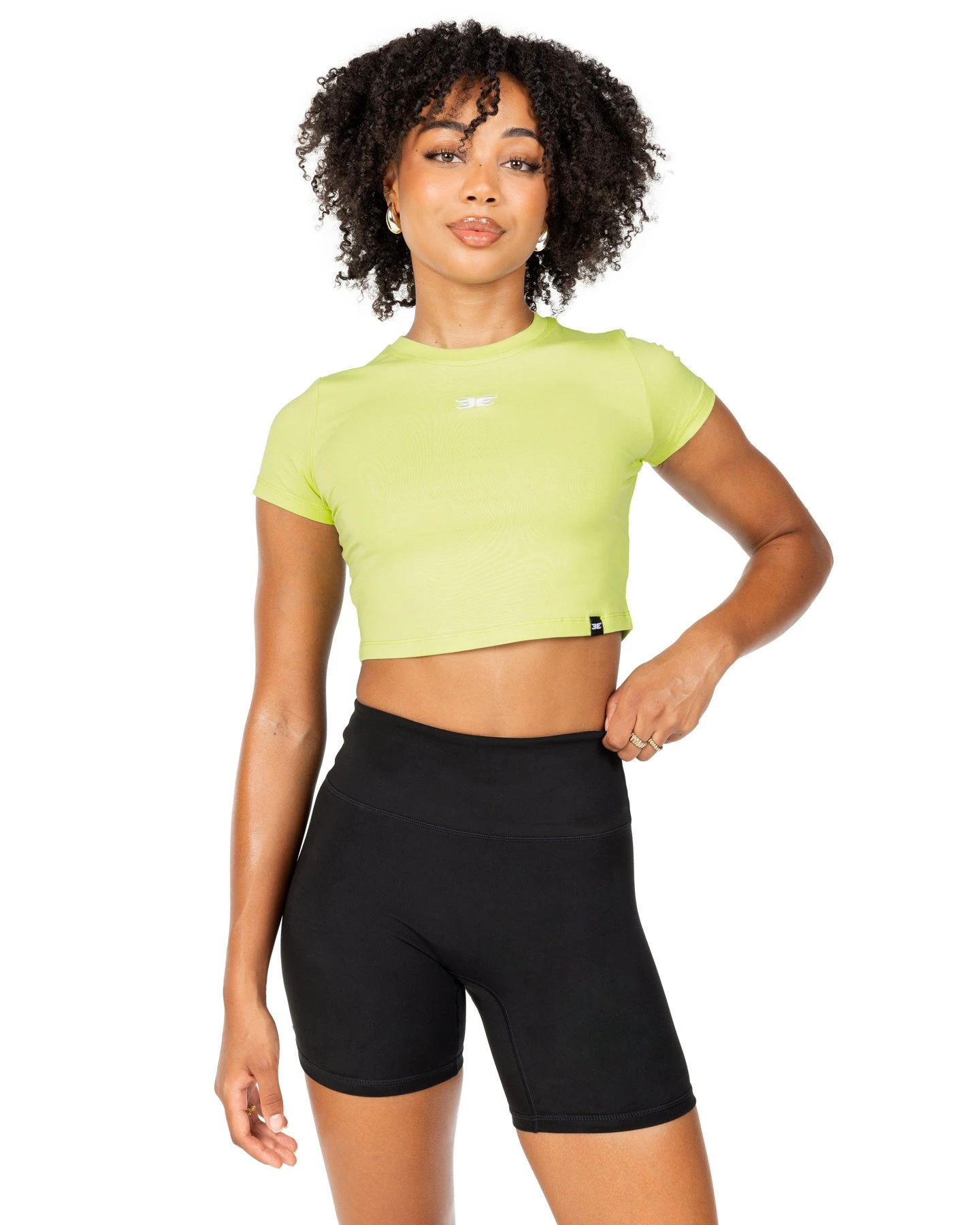 Elite Eleven Elite Crop Tee - Lime
