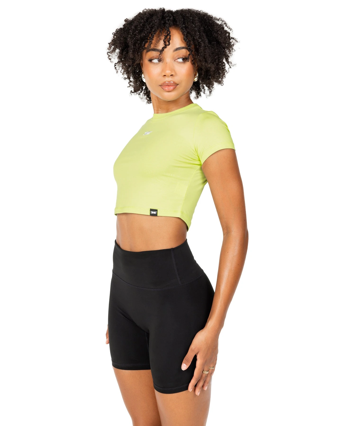 Elite Eleven Elite Crop Tee - Lime - Image 2