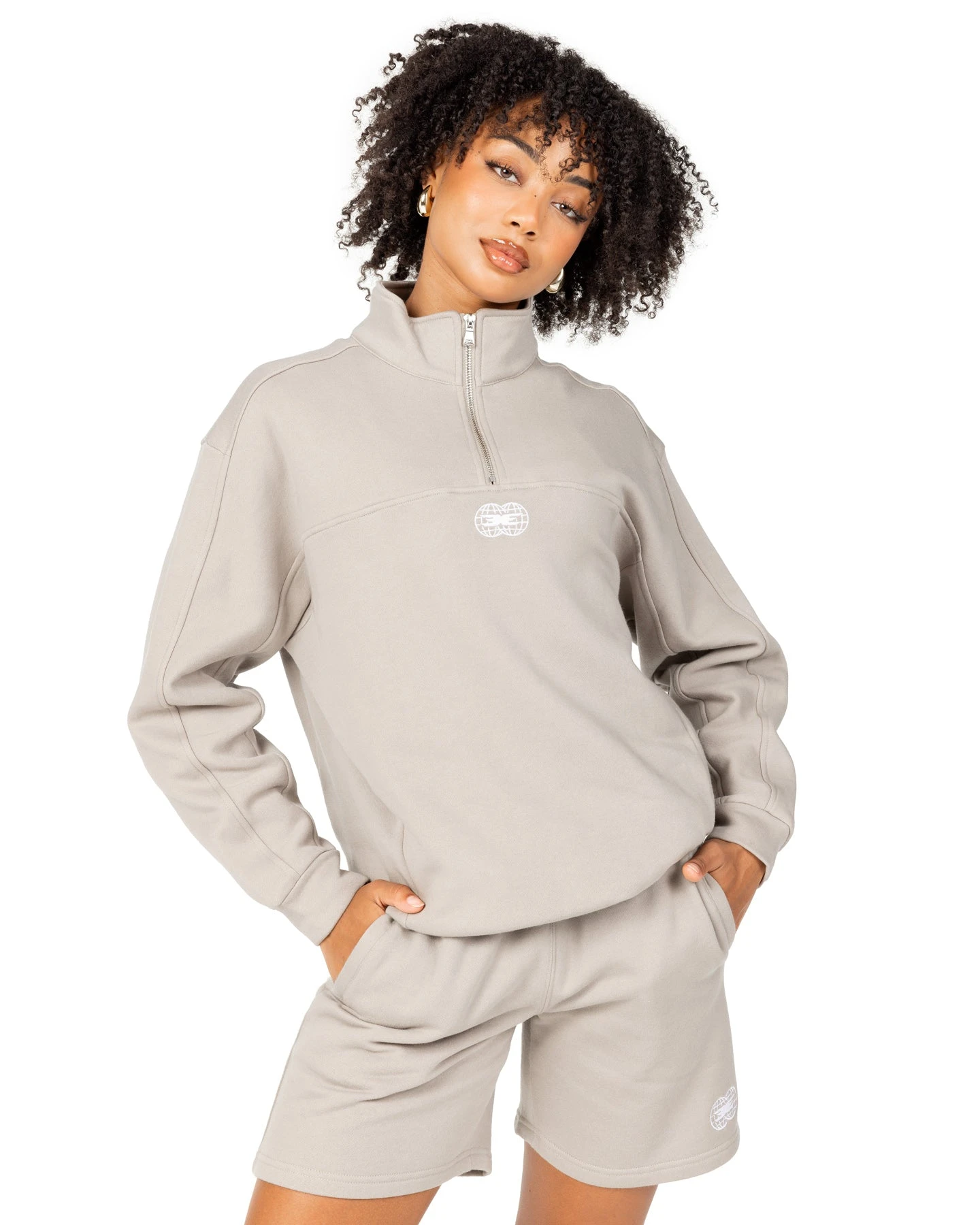 Elite Eleven Global Athletics 1/4 Zip - Vintage Khaki - Image 8