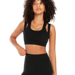 Elite Eleven Dual Strap Bra - Black