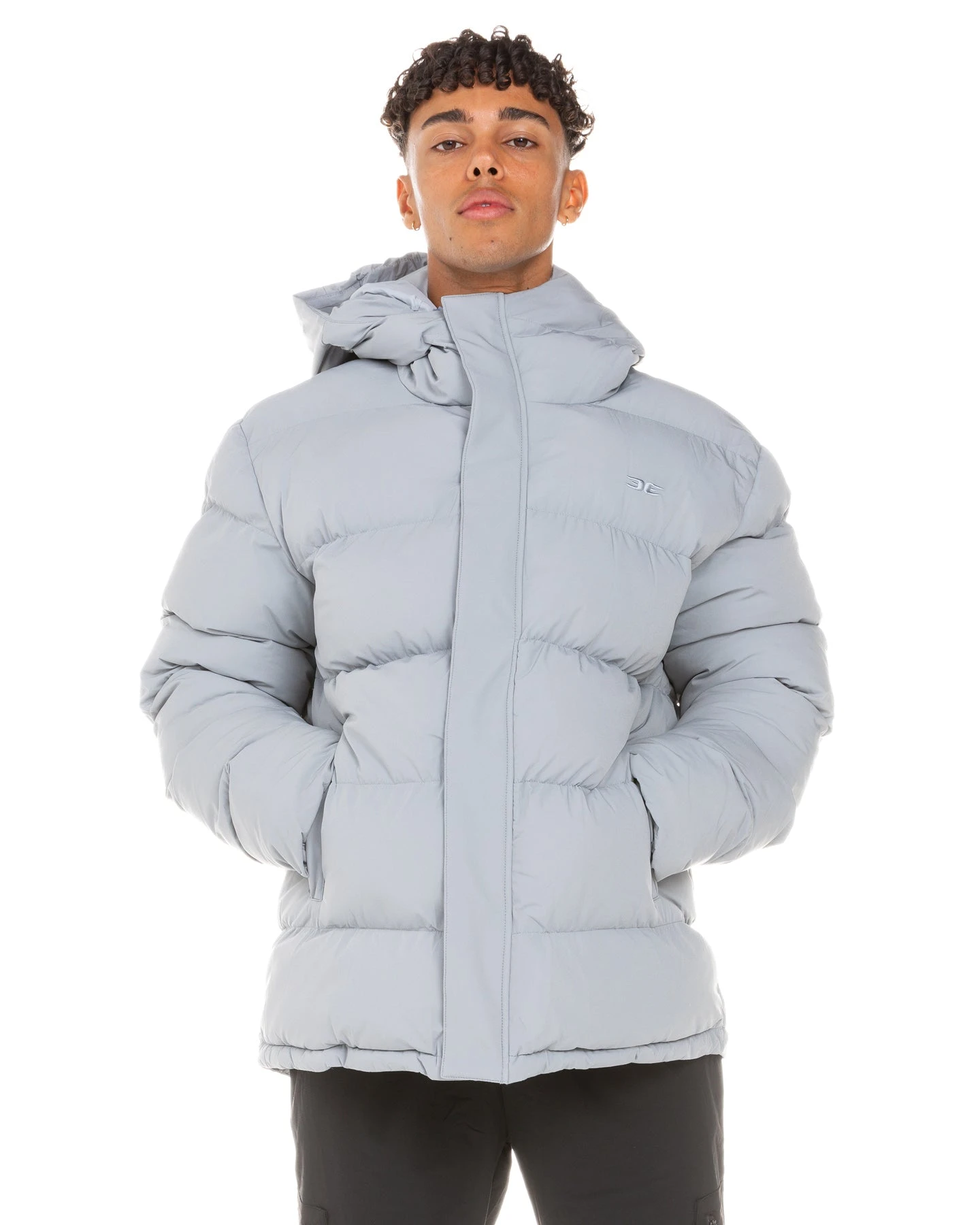 Elite Eleven Unisex Puffer Jacket - Steel Grey - Image 3
