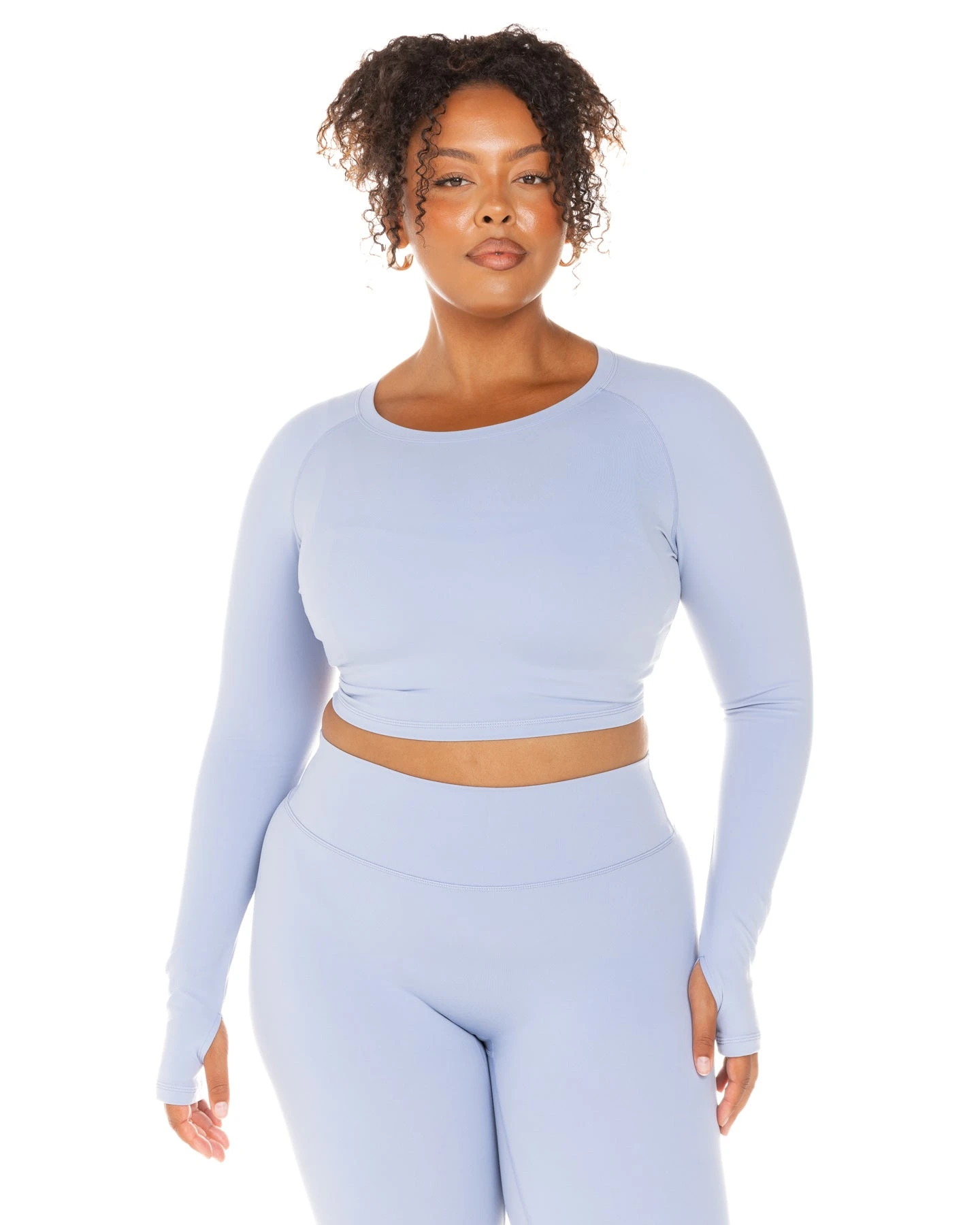 Elite Eleven Aura Crop Long Sleeve - Blue Blizzard - Image 6