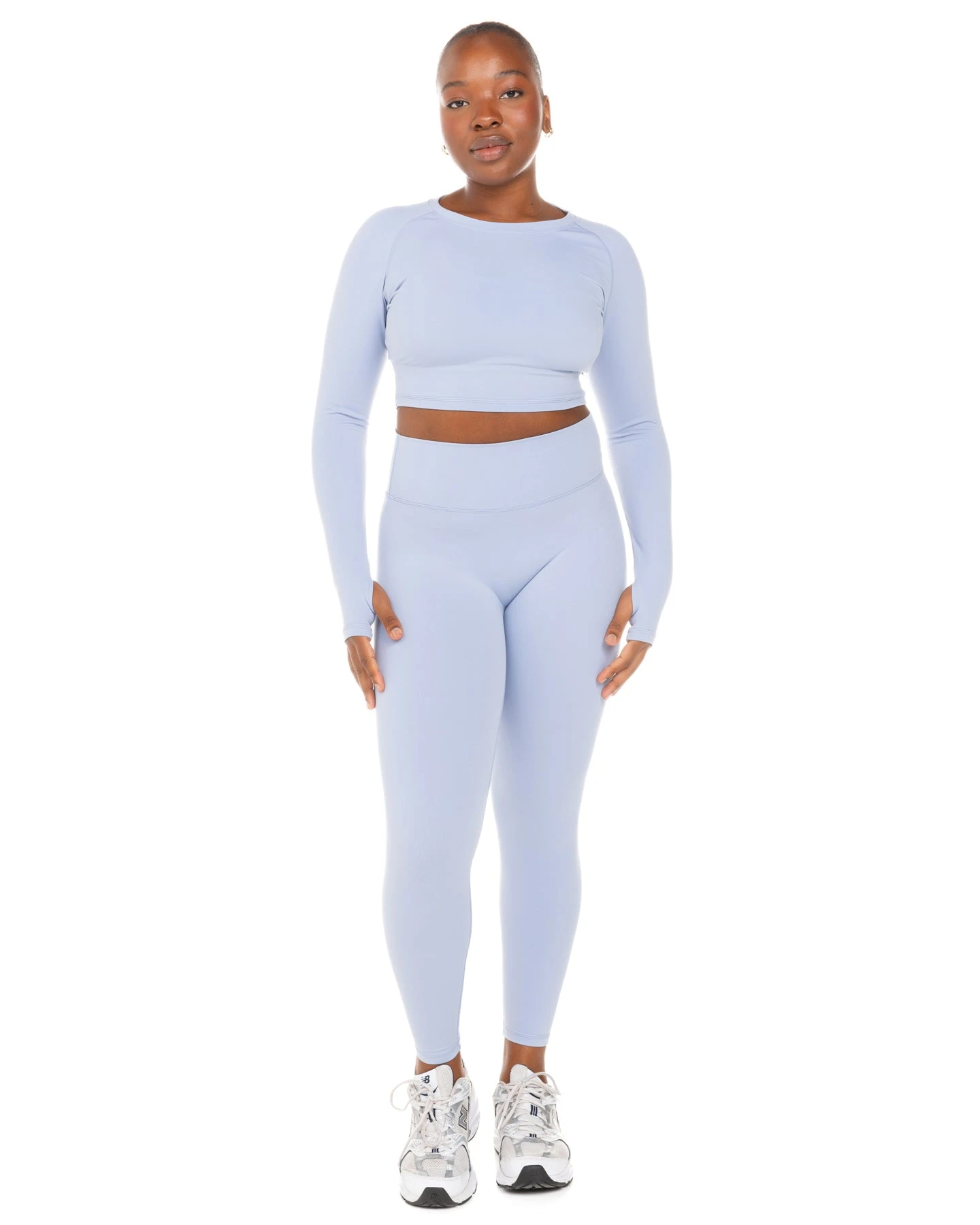 Elite Eleven Aura Crop Long Sleeve - Blue Blizzard - Image 5