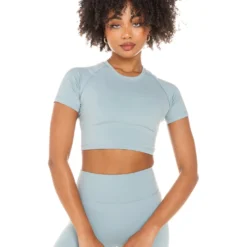 Elite Eleven Aura Crop Tee - Sea Foam