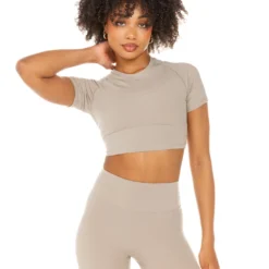 Elite Eleven Aura Crop Tee - Vintage Khaki
