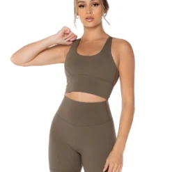 Elite Eleven Aura Bra - Dusty Khaki