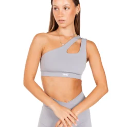 Elite Eleven Asymmetric Bra - Steel Grey