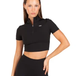 Elite Eleven Auraluxe Crop Tee - Black