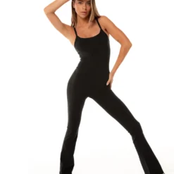 Elite Eleven Unitard Flares - Black