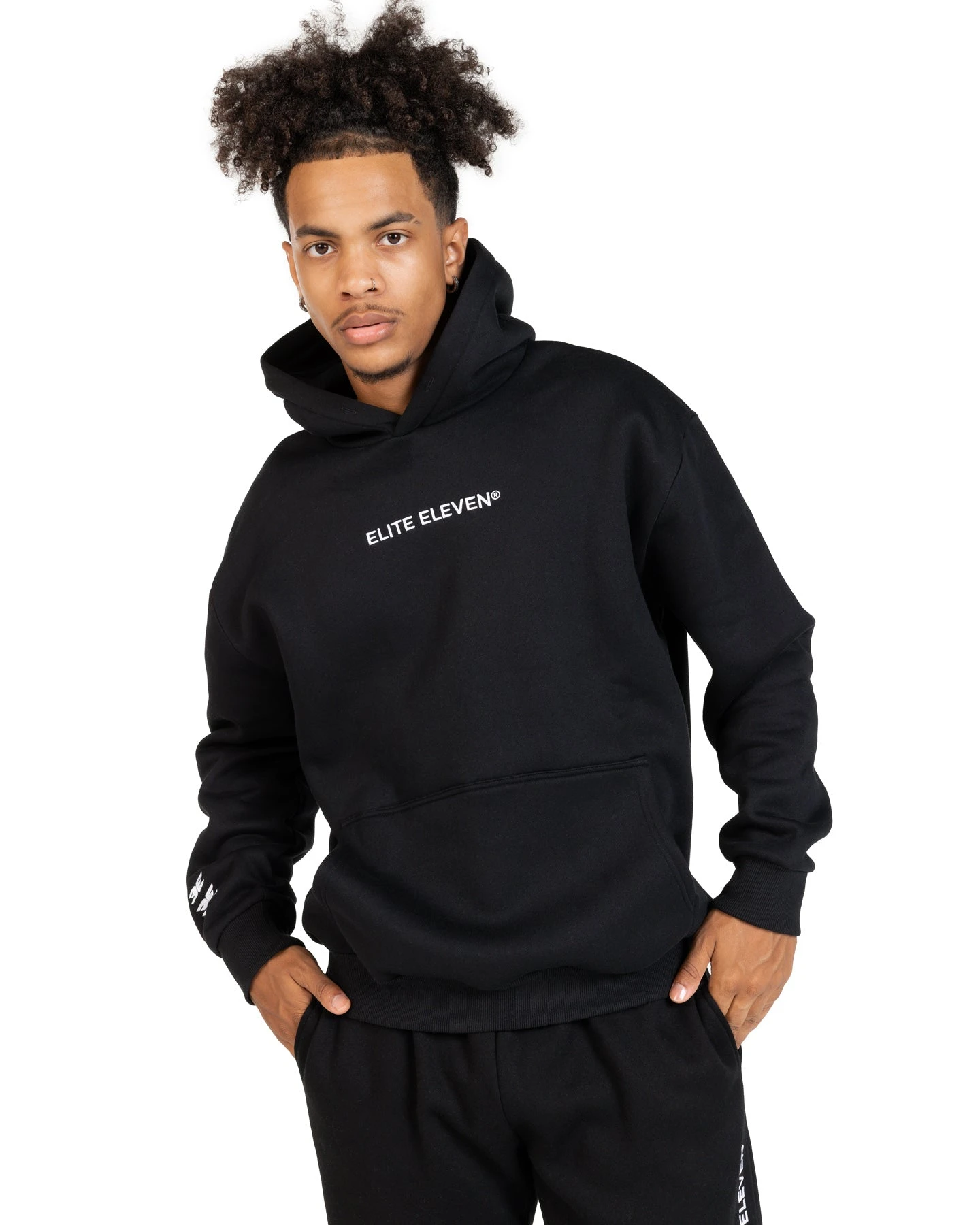 Elite Eleven Registered Hoodie - Black/White - Image 3