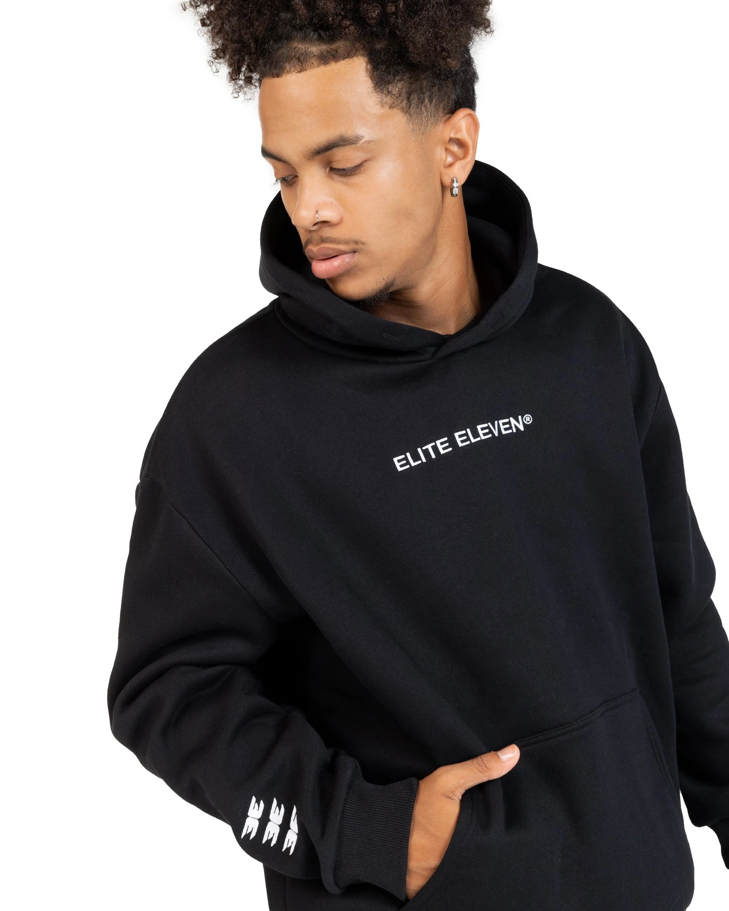 Elite Eleven Registered Hoodie - Black/White - Image 6