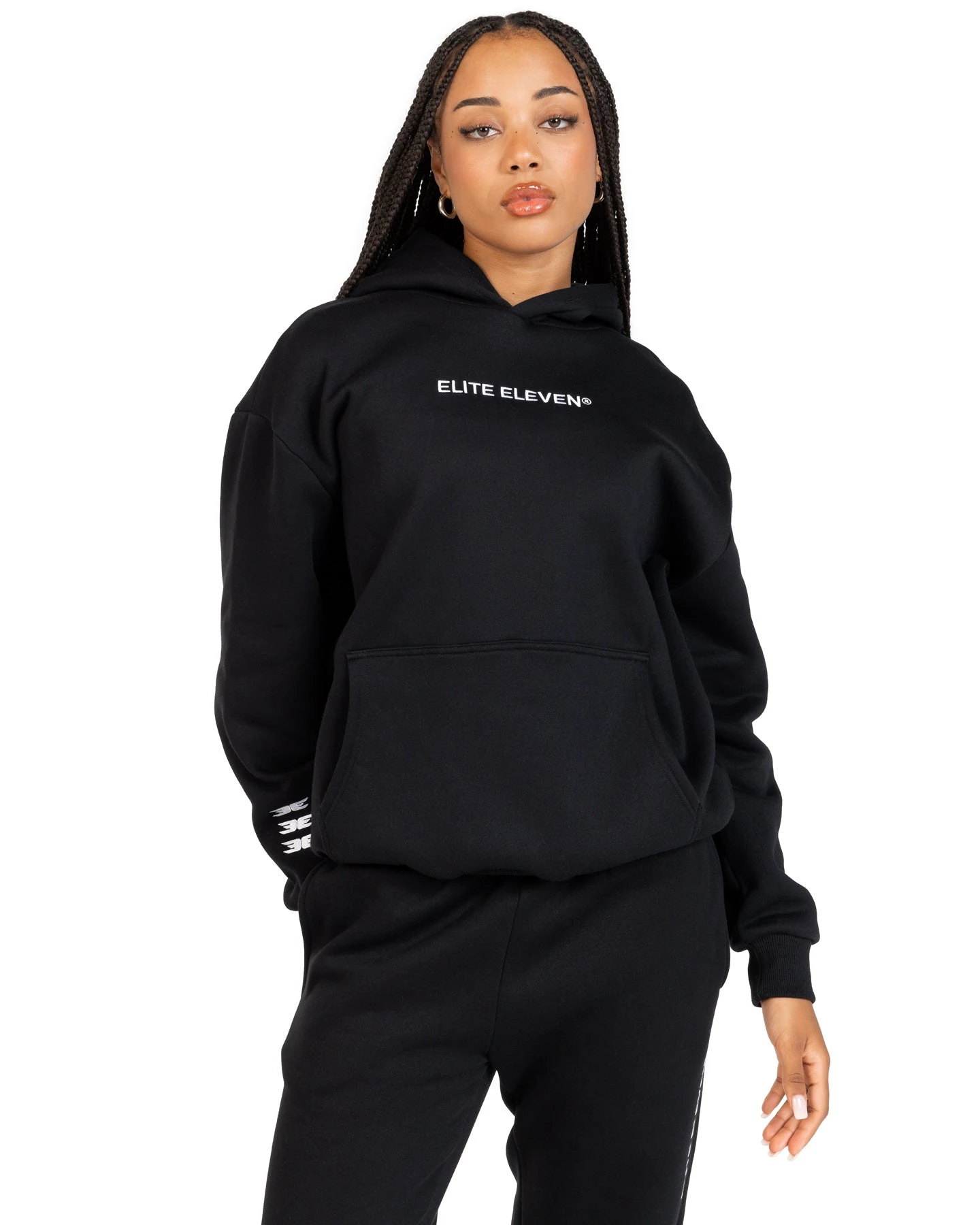 Elite Eleven Registered Hoodie - Black/White - Image 2