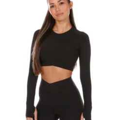 Elite Eleven Cross Over Long Sleeve - Black