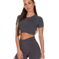 Elite Eleven Cross Over Tee - Charcoal