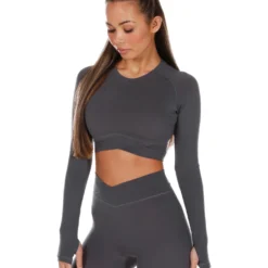 Elite Eleven Cross Over Long Sleeve - Charcoal