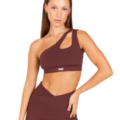 Elite Eleven Asymmetric Bra - Decadent Chocolate