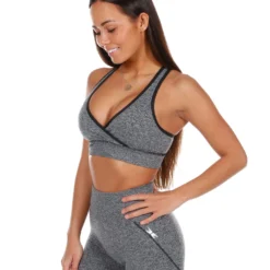 Elite Eleven Seamless Vantage Bra - Heather Black