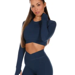 Elite Eleven Cross Over Long Sleeve - Navy Blue