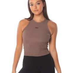 Elite Eleven Ribbed Singlet - Brown