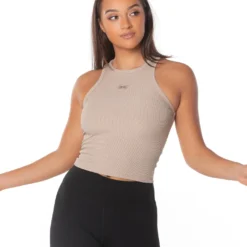 Elite Eleven Ribbed Singlet - Beige