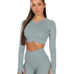 Elite Eleven Cross Over Long Sleeve - Pale Sage